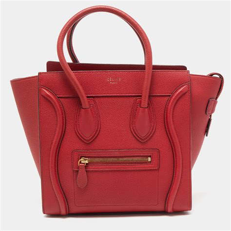 women celine micro luggage leather tote|Celine tote reviews.